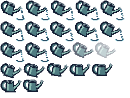 The same 24 animation frames packed into a smaller atlas